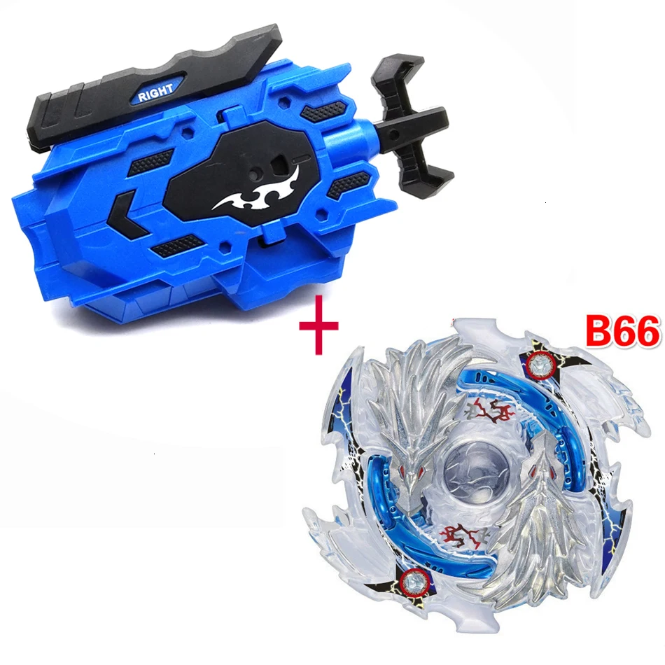 Дропшиппинг Beyblade Burst B118 145 117 с левым и правым двухсторонним пусковым устройством, металлический топовый стартер, вращающаяся игрушка для боя BAyblade - Цвет: B66