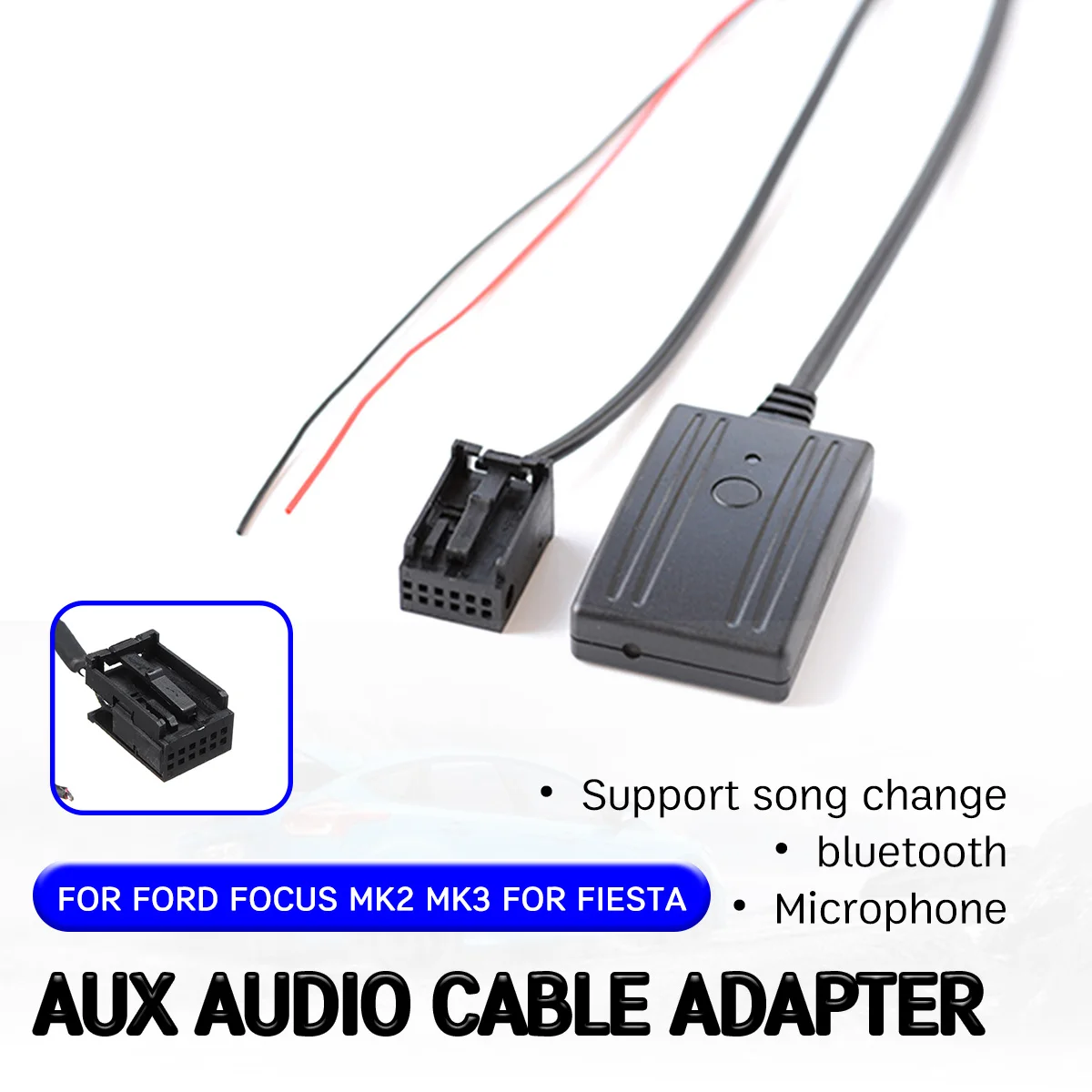 Bluetooth Aux приемник кабель адаптер для Ford Focus Mk2 MK3 Fiesta Hands free Hifi aux модуль головное