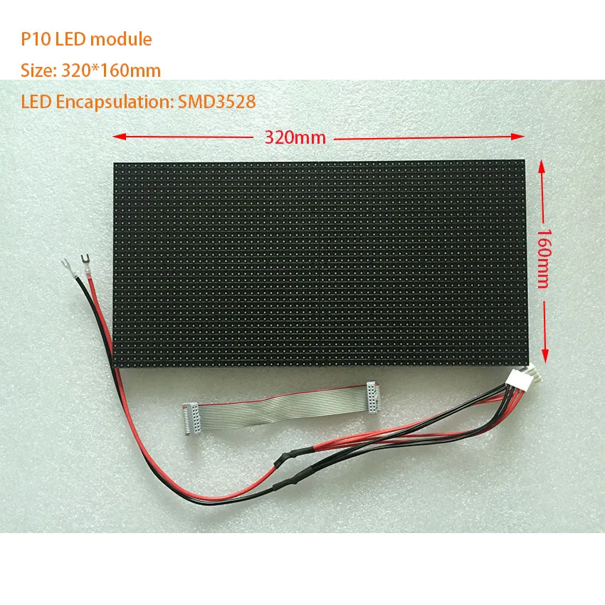 smd p10 LED module 320*160mm Indoor led matrix sign 32*16 pixels rgb tv led display placa de video P3 P4 P5 P8 P10