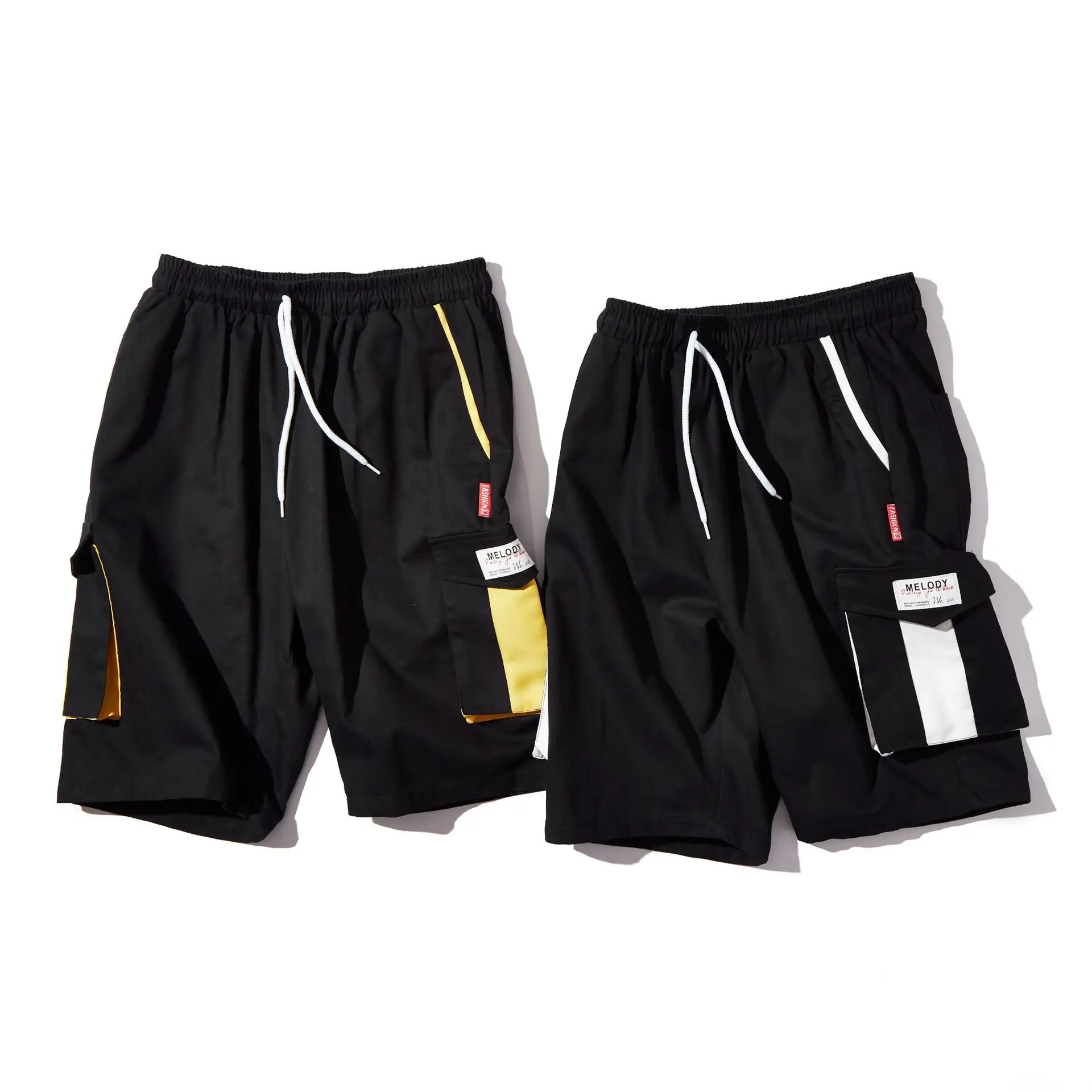 Men Casual Knee Length Cargo Jogger Brand Drawstring Multiple Pockets Straight Cargo Jogger Shorts Japaness Style Fashion Men Casual Knee Length Cargo Jogger Brand Drawstring Multiple Pockets Straight Cargo Jogger Shorts Japaness Style Fashion