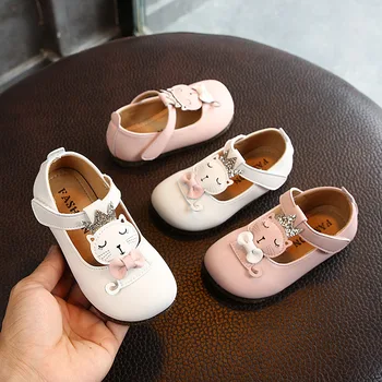 

Spring Children's Casual Shoes Princess Soft Bottom Leather Shoes Baby 1-3 Years Old Children's Shoes