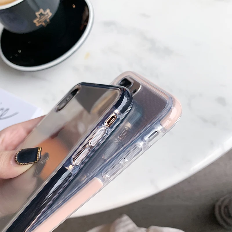 Прочный противоударный чехол s для iphone 7 plus чехол для телефона iphone xr 8 6 7 6s plus xs max x уплотненный бампер Прозрачный чехол для 7 8plus