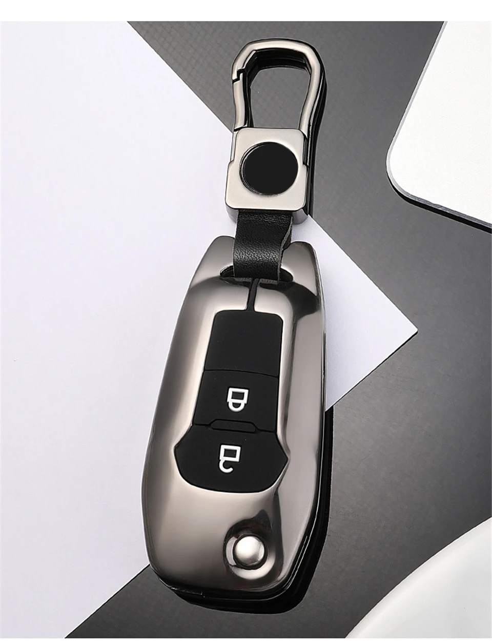 Cover chiave telecomando per Ford Fusion Fiesta Mondeo Escort F-150 F-250 Explorer Ranger Kuga 2 Focus MK3 - H420b39676a5841c4b8245c7cab116318R