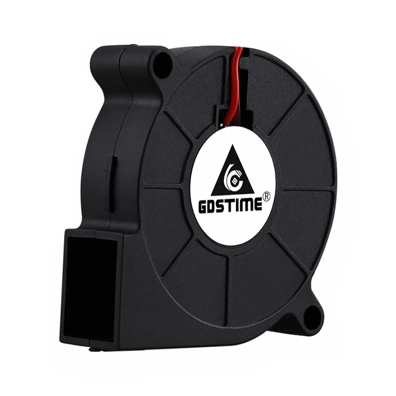 Gdtime-brushless Cooling Turbine Blower Ventilador Refrigerador Ventilador Rolamento da Luva 2pin 5015 50 mm dc 24v 12v 5v 50 mm x 15 mm Pcs - Imagem 3