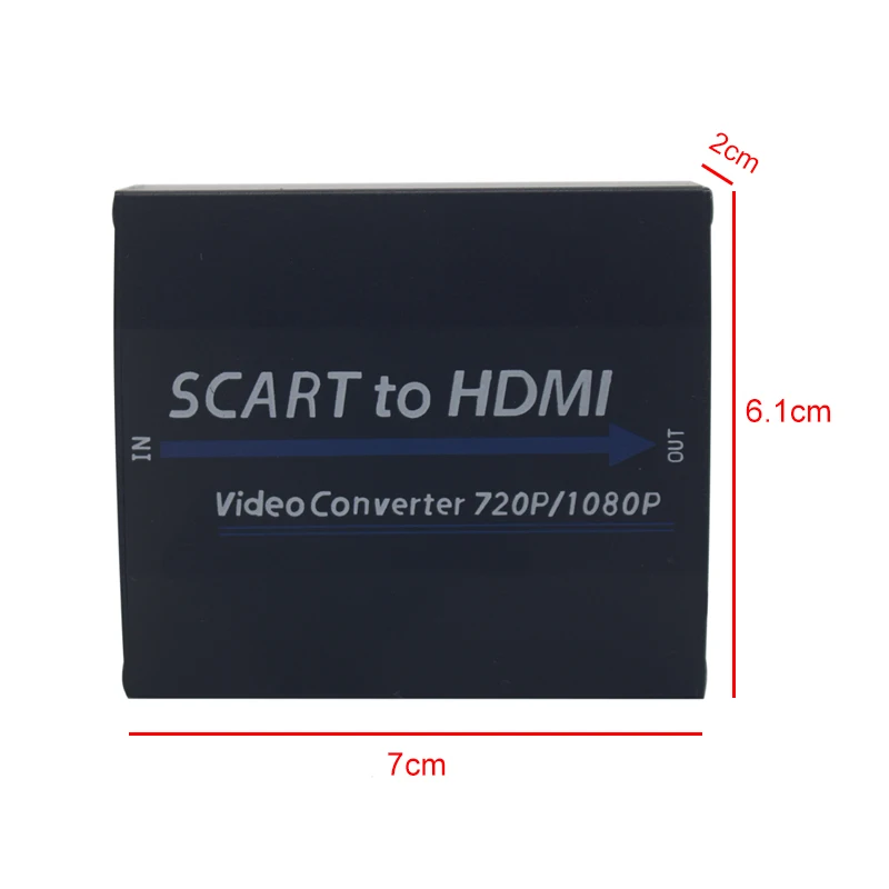 1080P SCART к HDMI адаптер конвертер wtih аудио видео композитный для ТВ DVD Sky Box