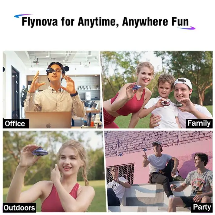 Flynova мини-Дрон Quadruplex UFO RC пальцевая обновленная подвеска гироскоп подвеска тонкая Регулировка декомпрессии RC игрушка в подарок