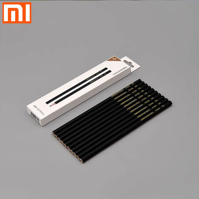 

Xiaomi mi home HB pencil black hexagon 10 / box brush strokes delicate, not easy to break core comfortable smooth smooth pen