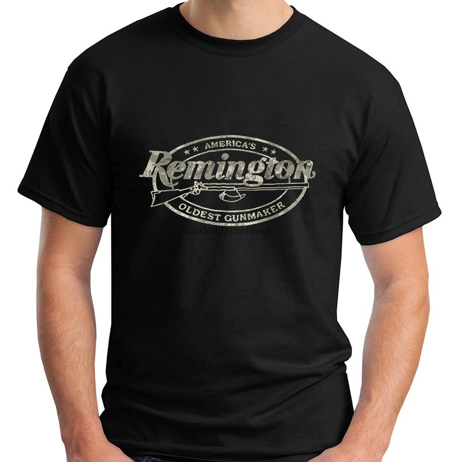 New Remington Firearms Camo Oldest Gunmaker Black Men T-Shirt Size S-5XL | Мужская одежда