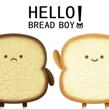 

Stuffed Pillow Toast Slice Bread Pillow Cushion Funny Expression Healing Plush Toy Pillow Sofa Bedroom Children Birthday Gifts