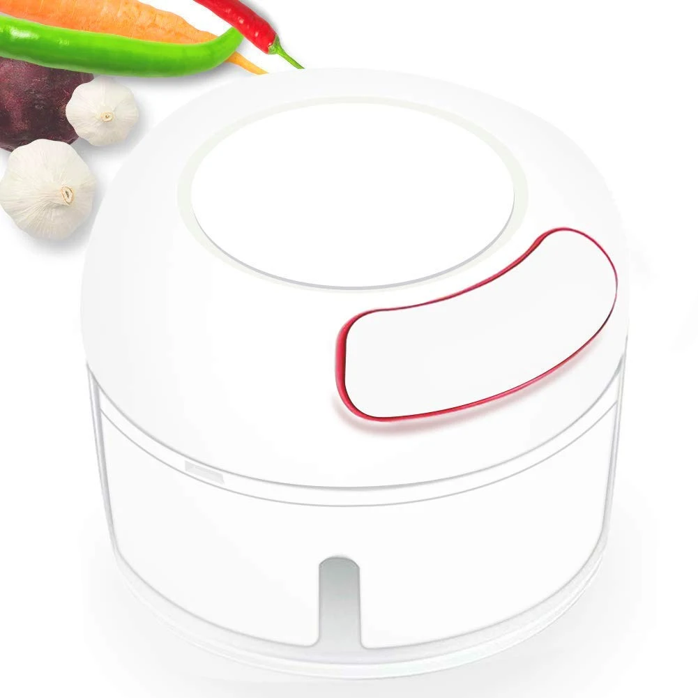 

Manual Food Chopper Mini Gralic Grinder Press Mincer Food Processor for Chili Ginger Vegetable Fruits XH8Z
