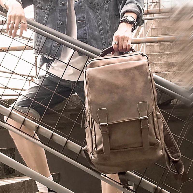 

New Style Backpack MEN'S Backpack Casual Large-Volume Schoolbag Korean-style Computer Bag Fashion Travel Bag