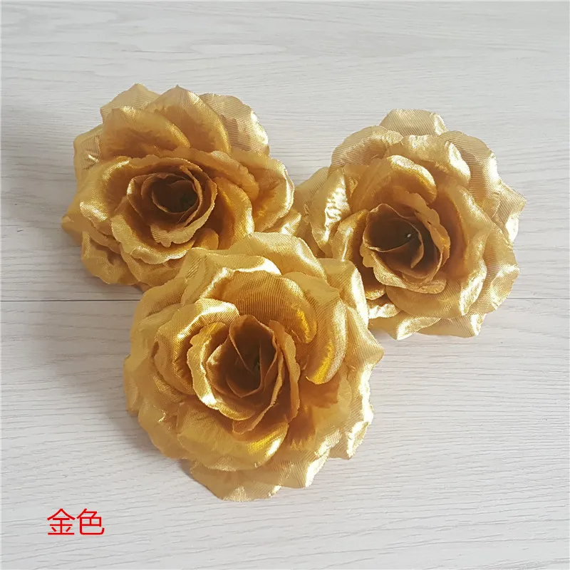 10pcs 10cm Artificial Roses Flower Head White Black Blue Gold Silver Fake Flowers Wedding Decoration Diy Valentines Day Gifts Artificial Dried Flowers Aliexpress