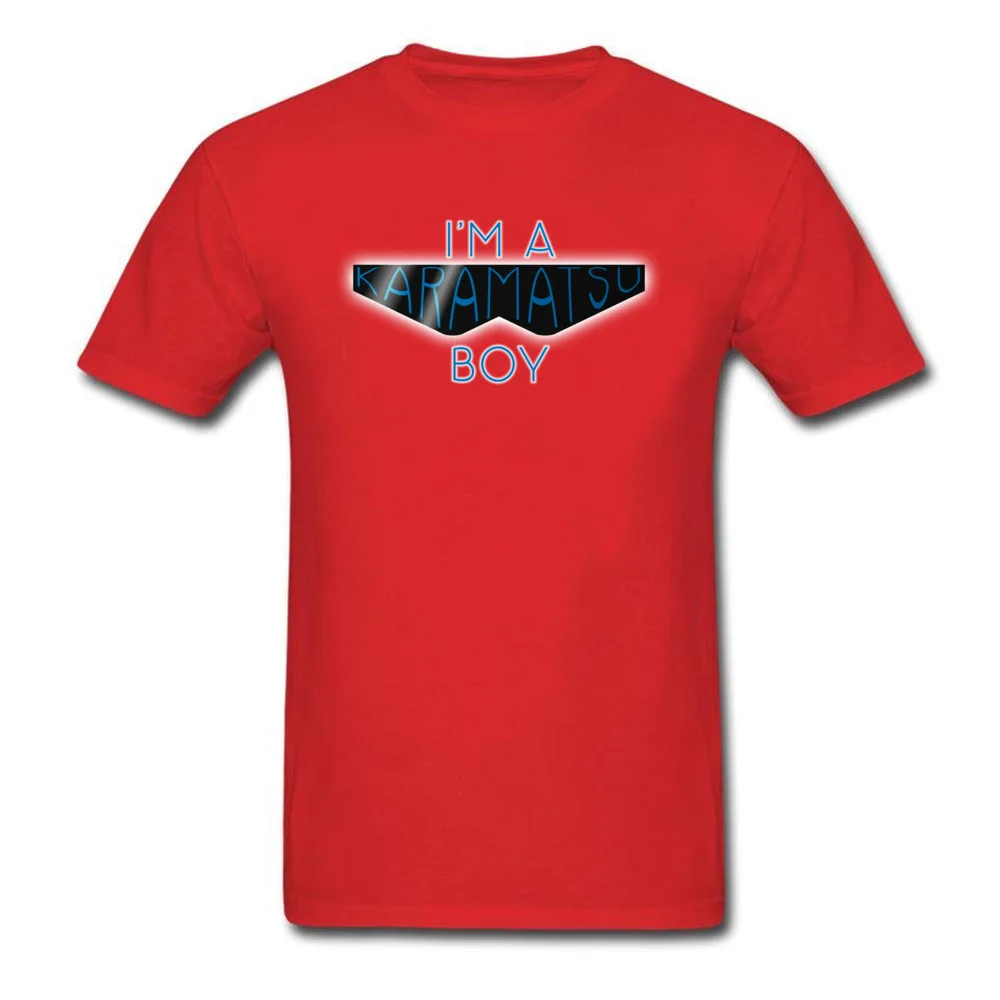 Karamatsu Boy Brand New Short Sleeve Casual T Shirt Pure Cotton Round Neck Men's Tops Tees Printed Tee-Shirts NEW YEAR DAY Karamatsu Boy red