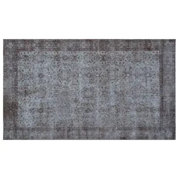 

Handmade Gray Vintage Overdyed Turkish Area Rug 161x279 Cm-5'3''X9'2''