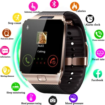 

Smart Watch DZ09 Smart Clock Support TF SIM Camera Men Women Sport Bluetooth Wristwatch for Android Phone Smartwatch