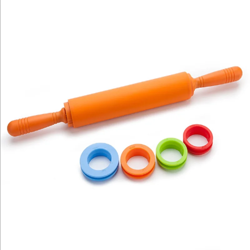 Kitchen baking utensils silica gel rolling pin flour stick large