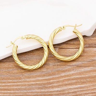 Arrival Big Circle Colorful Color Charm Bohemia Earrings Top Quality Copper CZ Jewelry For Female Party New Year Gift