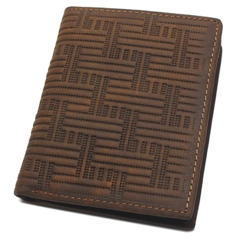 

Crazy Horse Leather Ultimate Slim Mini Wallet Front Pocket Wallet Bifold Genuine Leather Coin Purse