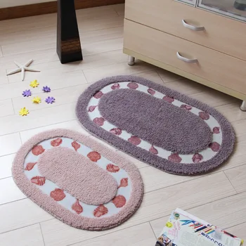 

Ellipse Bathroom Tub Rug Eco-Friendly Anti-slip Sofa Bedroom Floor Mat Toilet Bathroom Carpet Bathroom Mat Bathroom Rug