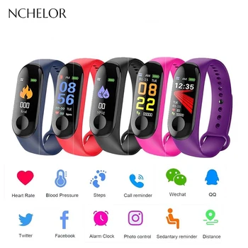 

NEW M3 Smart Men's Watch Weather Forecast Multi-sport Mode Sleep Monitoring Bluetooth Connection Fitness Sports Bracelet