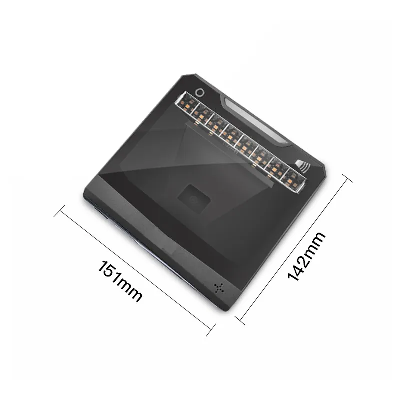 Handfree 1D/2D 티켓 QR 바코드 스캐너 무 지향성 바코드 스캐너 플랫폼 Original Designer Desktop Auto Sense