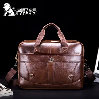 

Brand High Quality Luxury Business Messenger Bags Laptop Men's Cowhide Briefcase Mens Genuine Leather Handbags Crossbody Bags