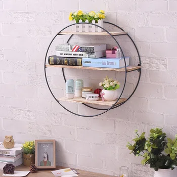 

INS Wrought Iron Polygon Storage Rack Nordic Simple Creative Wall Hanging Living Room Dining Room Wall Decoration Shelf