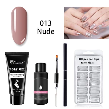 

Beateal 30ml Acryl Poly Gel Set Nails Polygel Kit Quick Building Builder Extension Gel Camouflage UV LED Lacquer Brush Nail Tips