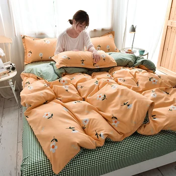 

Pastoral AB Side Bedding Set Autumn and Winter2/3/4/5 Flat Sheet Pillowcase & Duvet Cover