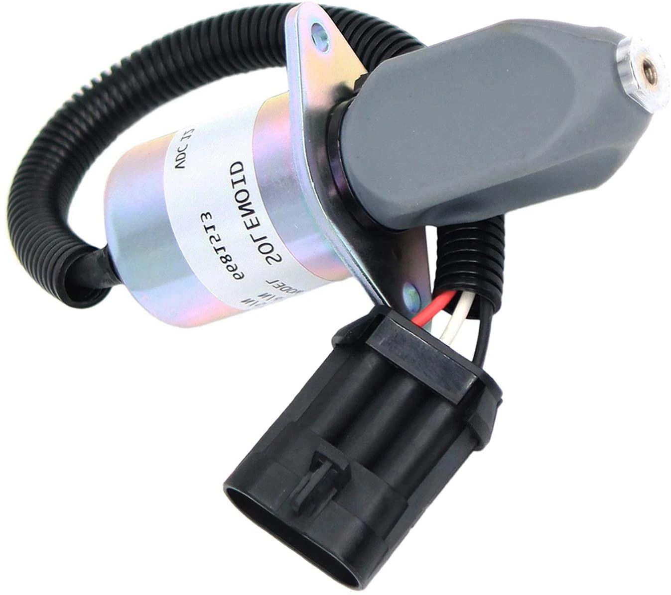 Fuel Shut off Solenoid Switch fit Bobcat Skid Steer S150 S160 S175 S185 T190 Heavy Equipment