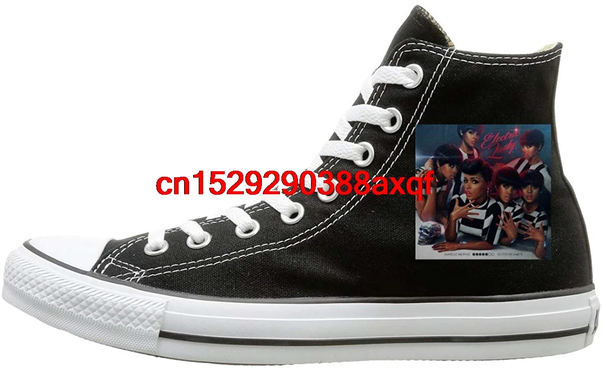 

High-top Canvas Shoes Sneaker Janelle Me Feel Monae Casual Walking Shoes for Mens Womens