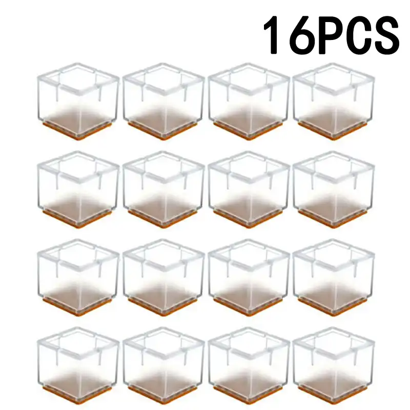 Feet Table Foot Floor Protectors Accessories 3 shapes Cover Furniture 16Pcs