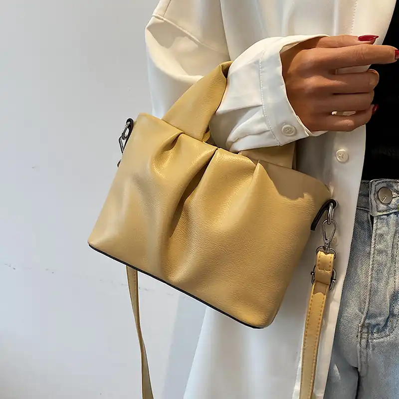 Tas Sadel Berlipat Merek Mewah 2021 Tas Tangan Wanita Kulit Pu Kualitas Tinggi Baru Tas Kurir Bahu Rantai Mutiara Bahu Tas Aliexpress