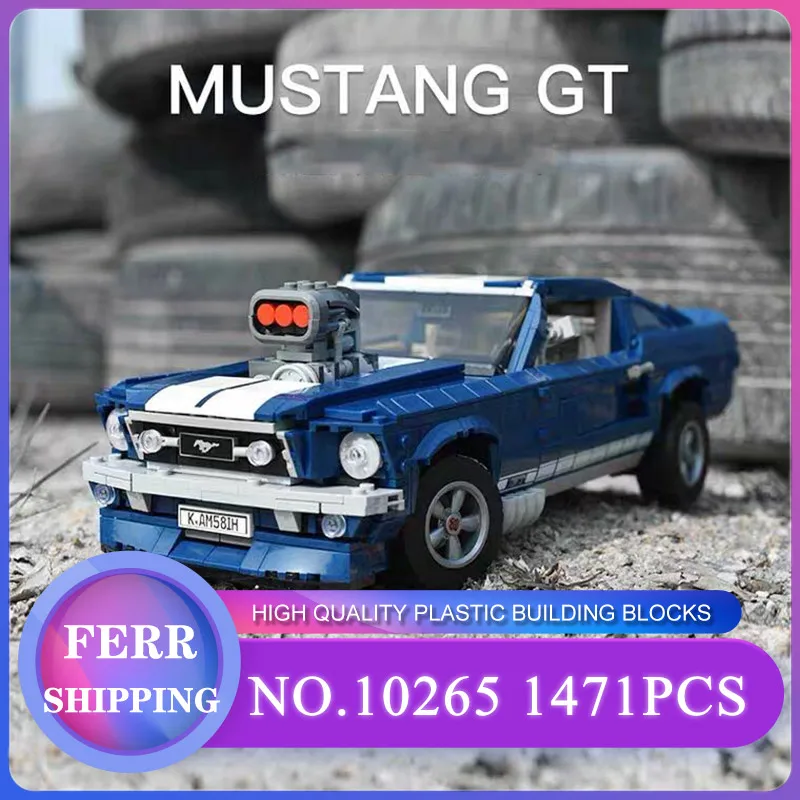 

Forded Mustanged Creator Expert Technic Compatible 10265 1471PCS Set lEGOED Building Blocks Bricks Assembled DIY Toys Birthday