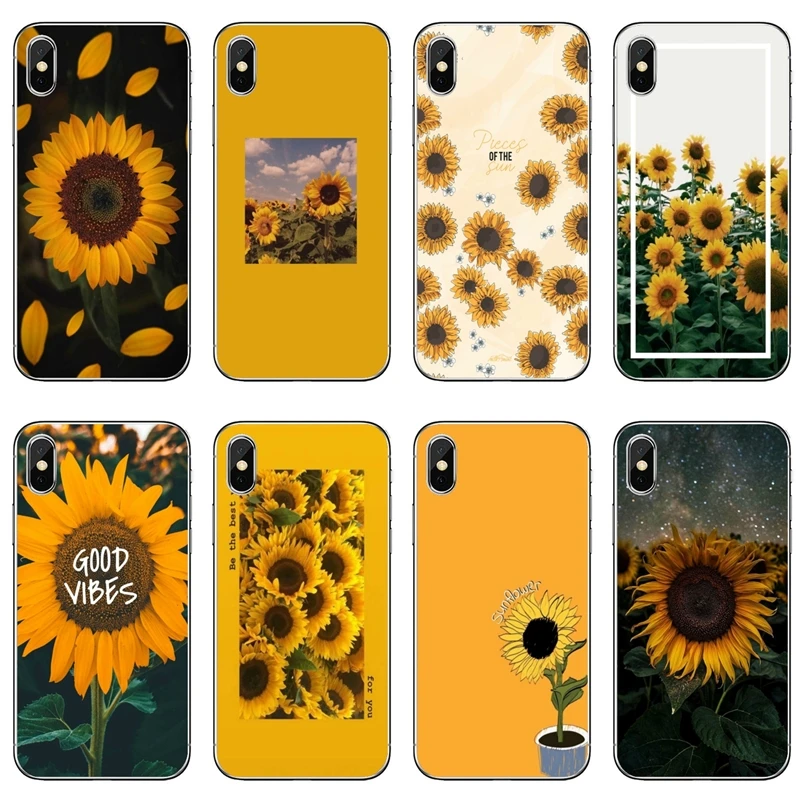 Красивый желтый чехол с маргариткой и подсолнухом для Samsung Galaxy M30 J8 J7 J5 Pro J6 J4 Prime A6 A8