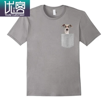 

Tee Shirt Mens 2019 New Tee Shirts Printing Fashion Print T Shirt Plus Size Dog In Your Pocket Greyhound With Glasses On T Shirt