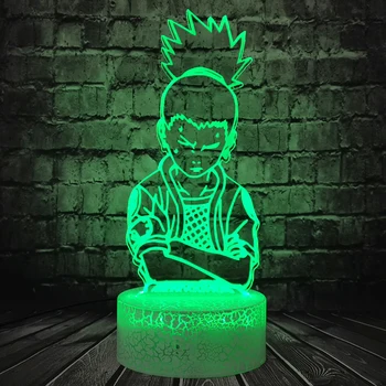 

Shikamaru LED Light Naruto Bros Uchiha Madara Cartoon Night LIght For Bedroom Table Lamp Sleep Decor Light Holiday Toy For Kid
