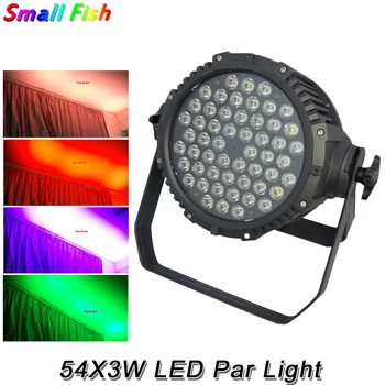 

4Pcs/Lot Waterproof LED Par Light 54X3W RGBW 4 Colors LED Flat Par Cans For Professional Stage Disco DJ Dance Party Effect Light