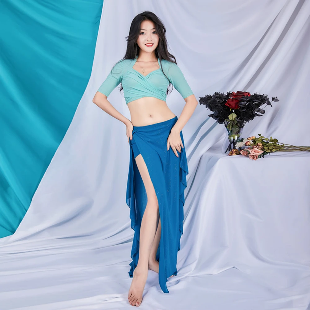 Женский костюм для танца живота Falda Danza Del Vientre топ юбка Tenue Danse оригинальная
