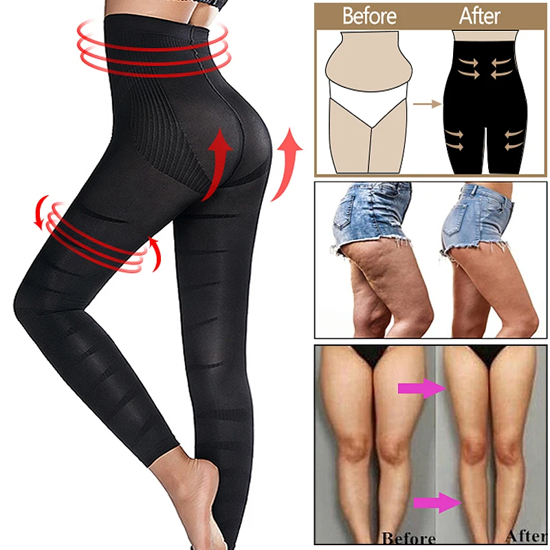 Gamba dimagrante Body Shaper Leggings a compressione anticellulite vita  alta mutandine di controllo della pancia coscia scultura Shapewear più  sottile|Control Panties| - AliExpress