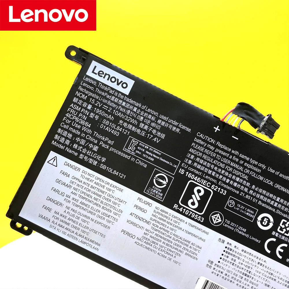 NUOVA Batteria Originale Per Lenovo ThinkPad T570 T580 P51S P52S SB10L84121 01AV493 00UR890 00UR891 00UR892