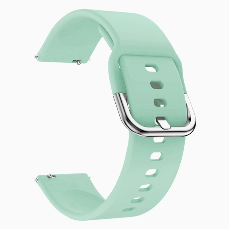 Turquoise BOORUI спортивные Amazfit ремень для samsung Galaxy часы активное ремешок 20 мм 22 ремешок для наручных часов mm заменить Смарт ремешок на запястье - Цвет: Turquoise