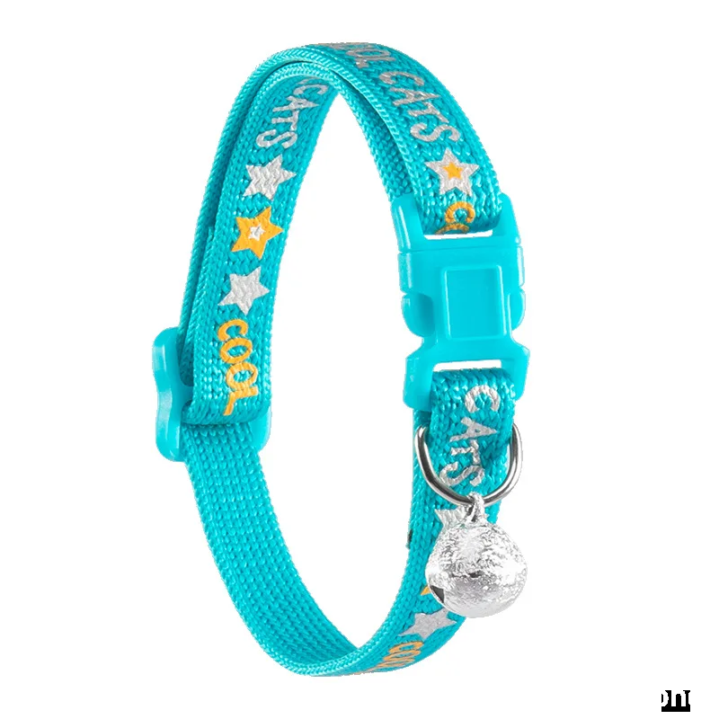 Nylon Ribbon Adjustable Soothing Pet Collar Star Pattern Cat Collar