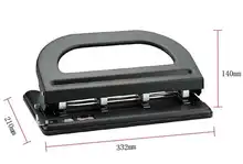 

Four-hole adjustable A4 puncher, 4-hole manual puncher, porous and labor-saving, can punch 30 sheets