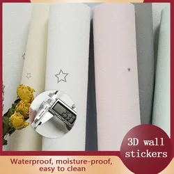 Modern Self-adhesive Wallpaper Background Wall Bathroom Kitchen Waterproof 3D Wallpaper Living Room Bathroom Kitchen Home Decora