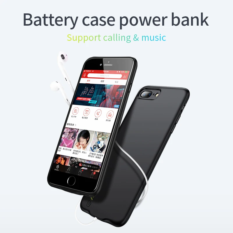 Joyroom батарея чехол для iPhone 6s 6 Plus power Bank батарея чехол для iPhone 7 8 Plus ультра-тонкий портативный зарядное устройство