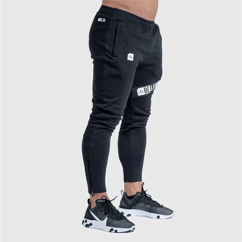 Модные новые мужские спортивные штаны для бега фитнес повседневные длинные брюки мужские спортивные лосины спортивные штаны для бега фитнес Хлопковые Штаны
