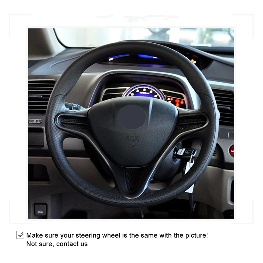 OLPAY черная натуральная кожа искусственная для Honda Civic 8 2006 2007 2008 2009 2010 2011|Чехлы на