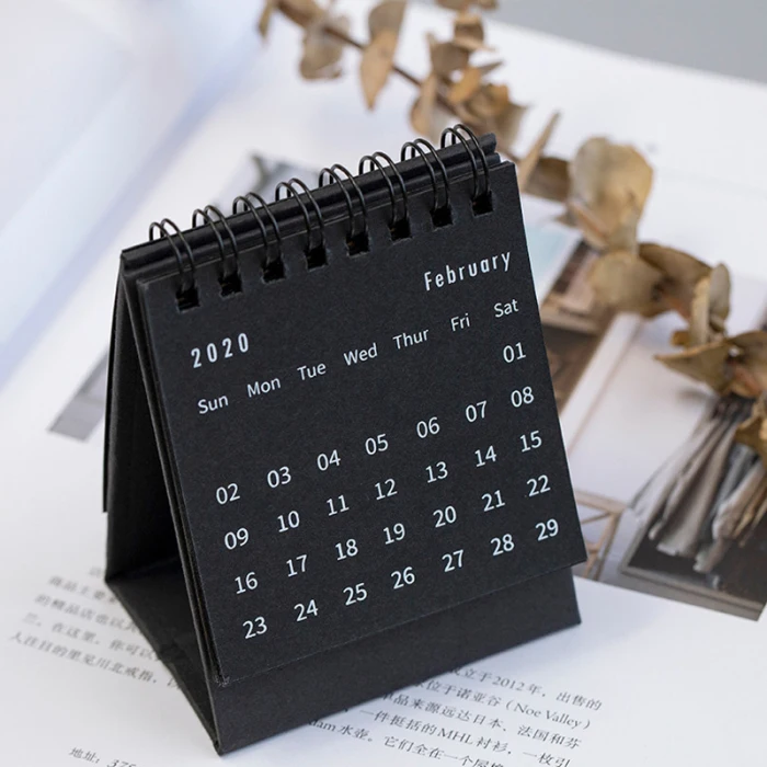Calendário de Mesa Simples para Casa Decoração do Escritório Recém Dobrável Flip Calendário Estilo Quarto 2021 11 Ferram. atividade ar livre