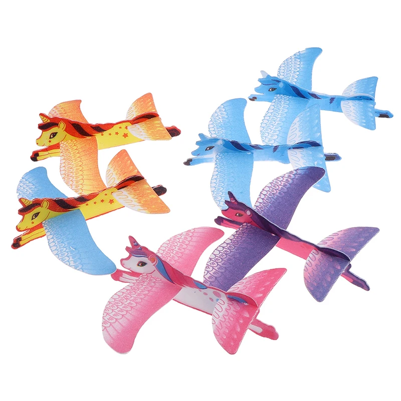 Gran oferta 6 uds planeadores juguetes fiesta niños modelos de avión, juguetes regalo para niños Mini MODELO DE Dron juguetes bebé